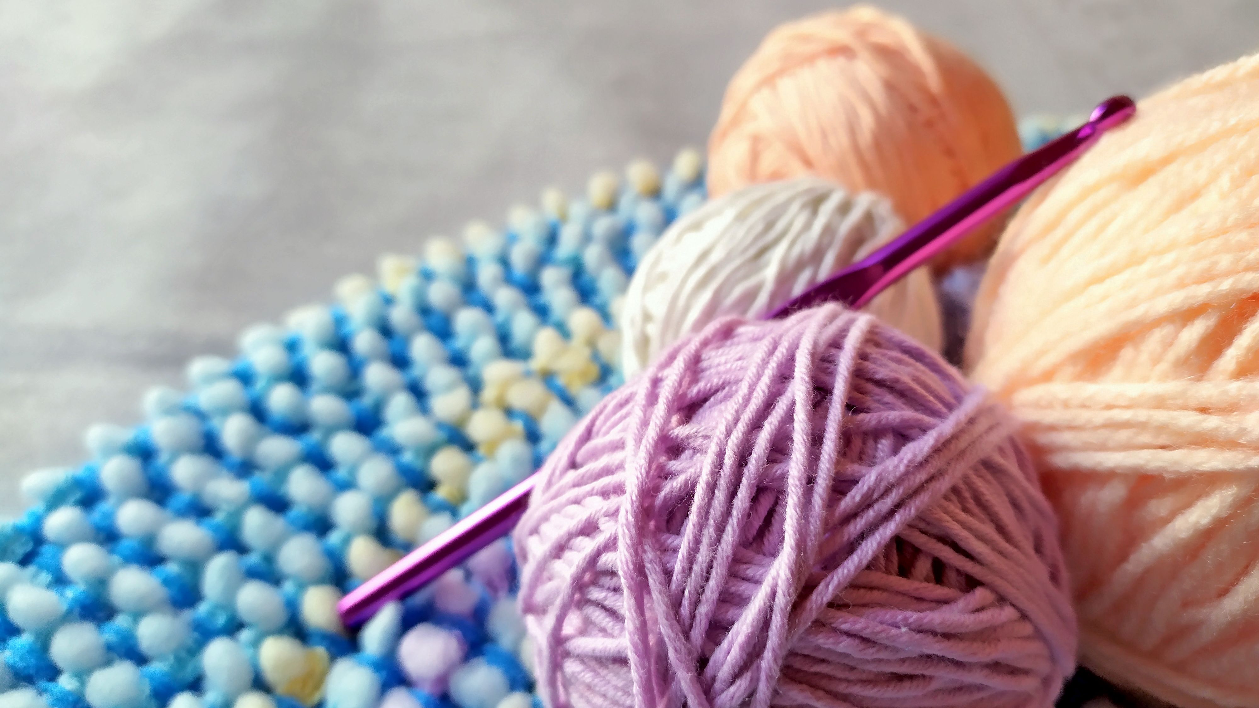 Yarn and crochet hooks