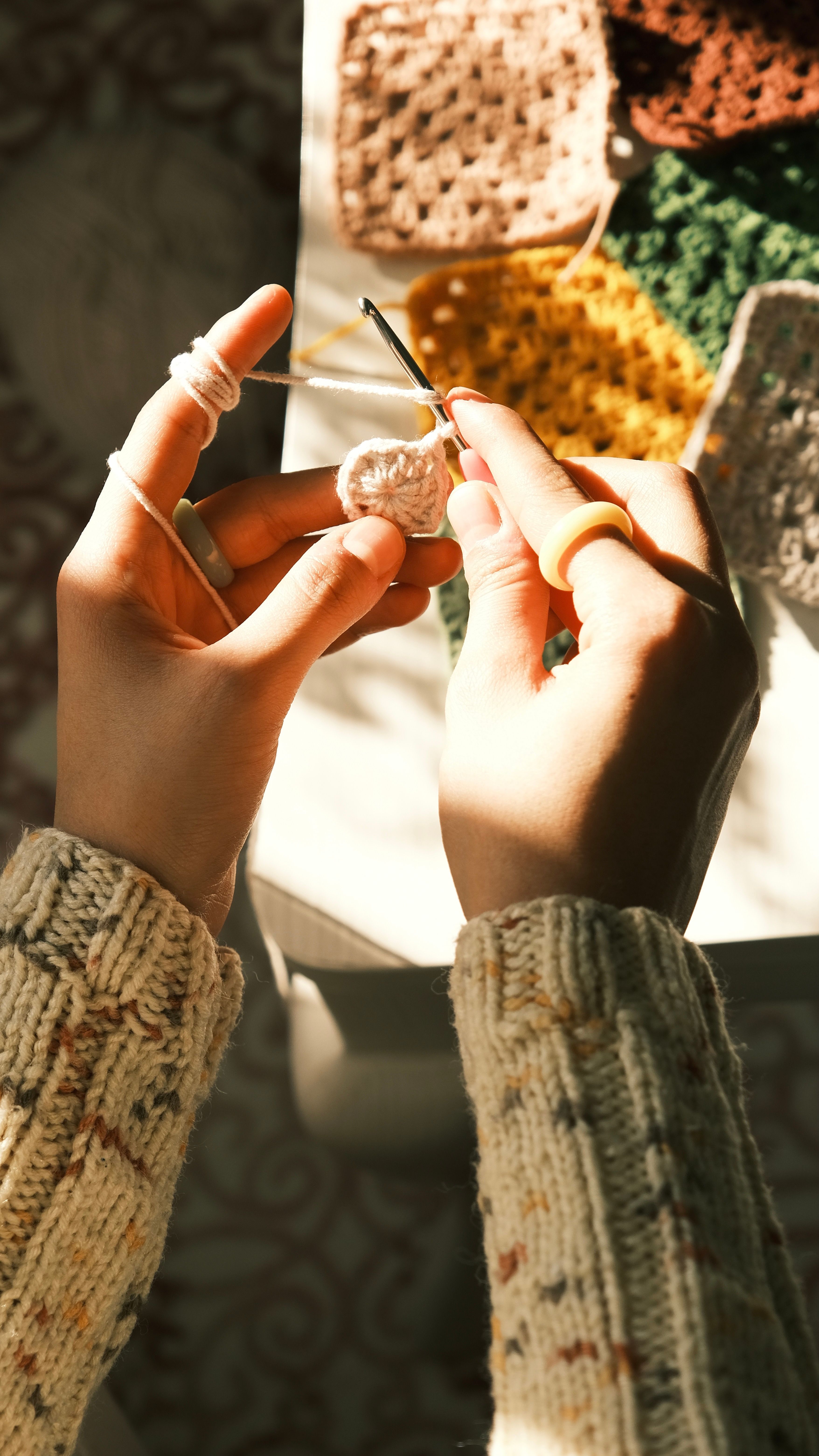 Yarn collection and crochet supplies